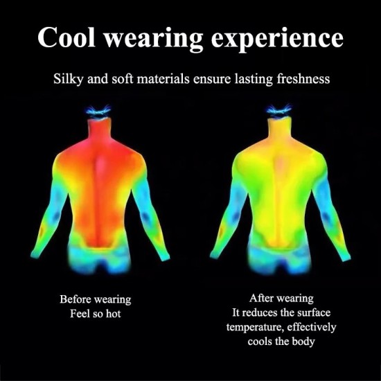 Kaufe zwei und erhalte kostenlosen VersandStretchhemd aus Eisseide für Herren