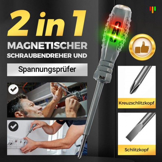 2-in-1 Magnetischer Schraubendreher und Spannungsprüfer
