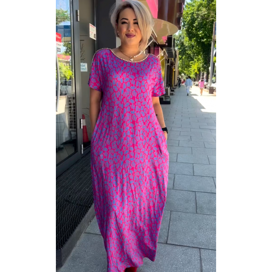 【M-3XL】2024 Modisches Print-Kleid in bergre