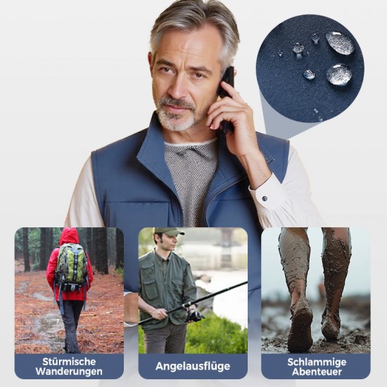 Begrenzte Zeit 50% Rabatt! Wasserdichte Cargoweste für Herren