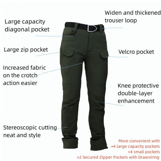 50% RABATTWasserdichte Softshell-Winterhose für Mnner