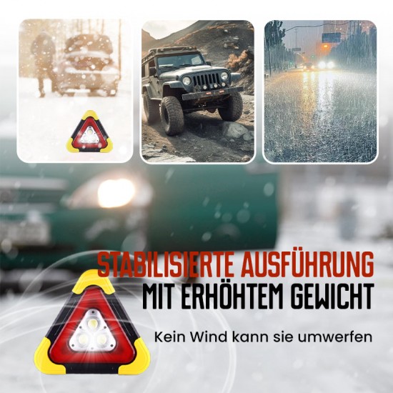 50% Rabatt2-in-1 Solar-Warndreieck-Leuchten für den Notfall