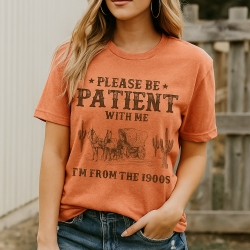 I'M From 1900S Vintage monogrammiert Rundhalsausschnitt Damen-T-Shirt