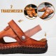 Bis zu 49 % Rabatt!Groe Gre Weiches Leder Mnner Atmungsaktive Outdoor-Sandalen