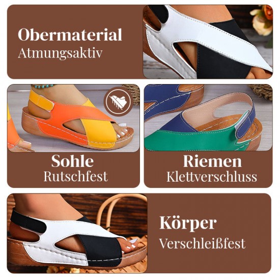 【EU 36-43】Casualowe zehenoffene Strandsandalen