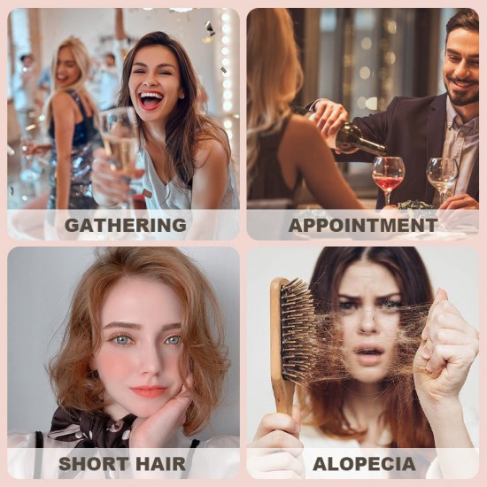 48% Rabatt Lockiges Perückenstück mit Farbverlauf