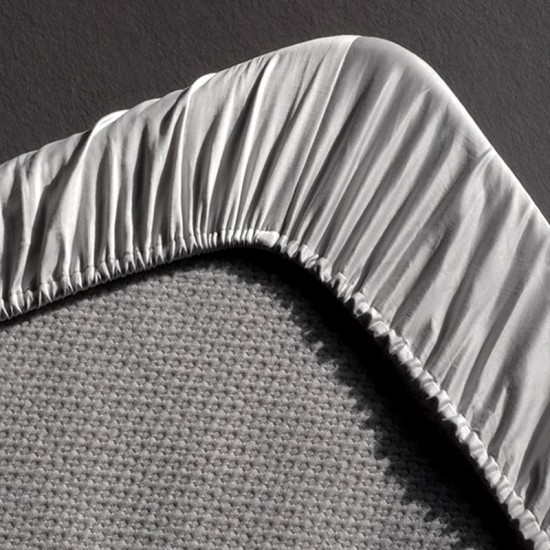 Sommer-Schnppchen – 49% RabattUni Seide Spannbetttuch Microfaser Bettlaken