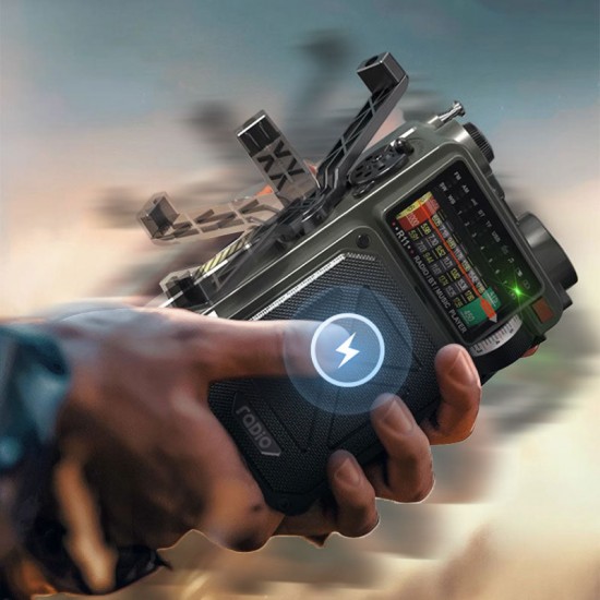 Multifunktionaler Notstrom-Handgenerator für den Auenbereich mit Solarstrom-Ladegert