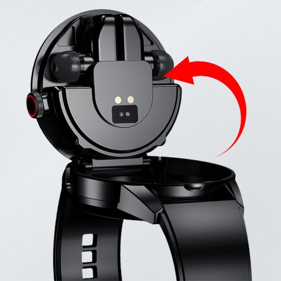 Smartwatch mit Ohrhrern und Gesundheitsüberwachung