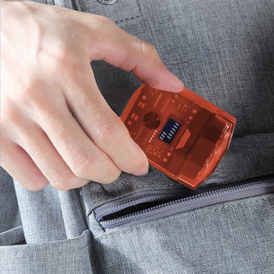 Transparenter Mini-Elektrorasierer mit geringer Geruschentwicklung