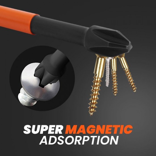Pousbo Magnetic Cross Impact Screwdriver Bits Set