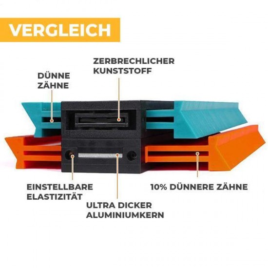 Zezzo Konturenlehre Kontur-Vervielfltigungslehre mit Schloss