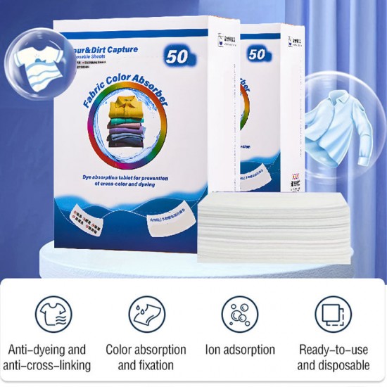 Color Catcher Laundry Sheets - Verhinderung von Farbstoffübertragung in der Waschmaschine