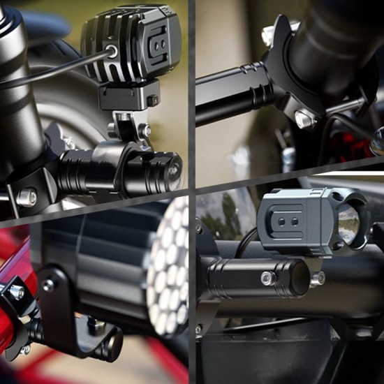 Universal-Motorrad-Lichthalterungen Halterungen Set