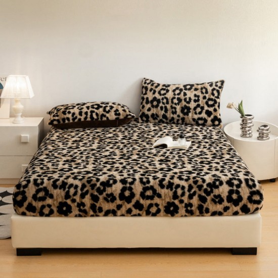 HOT SALE Soft Leopard Print Fitted Sheet