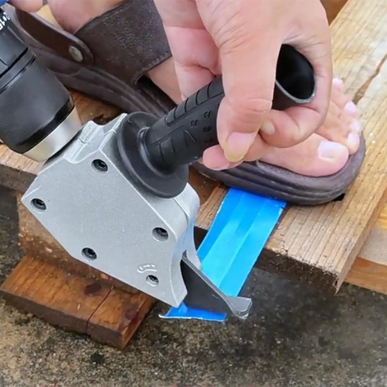 Elektronischer Blechscherenaufsatz für Bohrmaschine