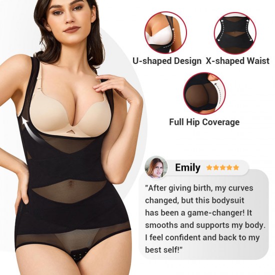 Leichter Mesh Yoga Bodysuit Shaper für Frauen