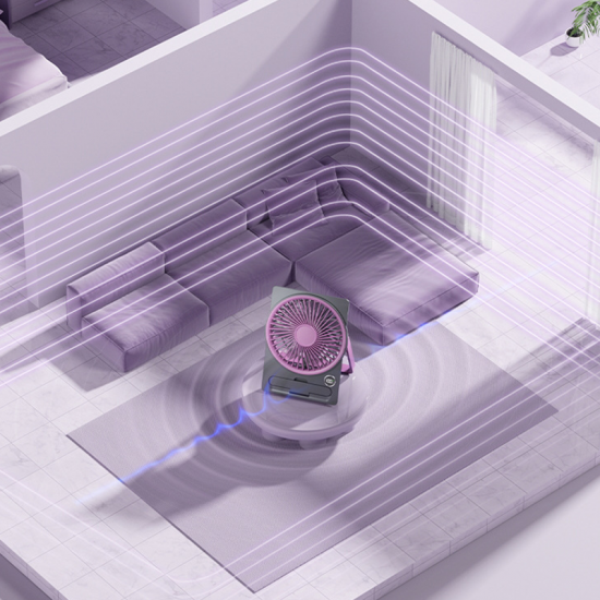  Ultradünner USB-Miniventilator - Wiederaufladbar & Tragbar!