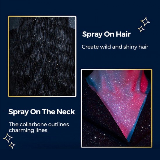 Kaufe eins und bekomme eins gratis!Lang anhaltendes, glnzendes Glitzerspray für den Krper
