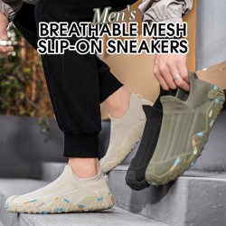 Atmungsaktive Slip-On-Sneaker aus Mesh für Herren