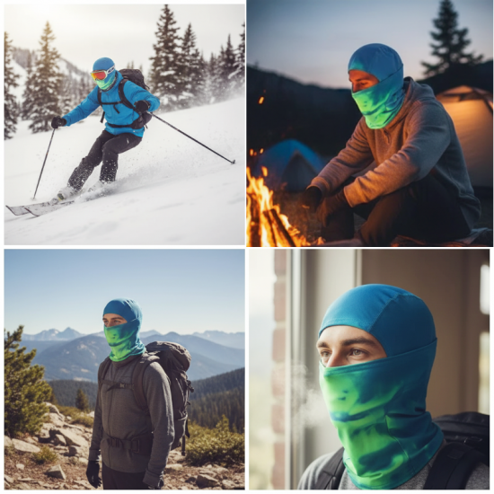  50% OFF NOW!  Heat Reactive Balaclava - Color-Changing Fabric with Full Face Protection for Winter Sports 